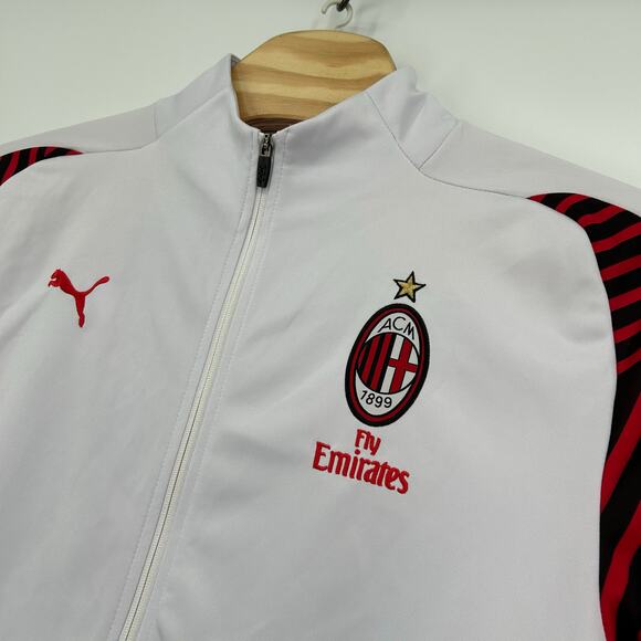 VTG y2k Men's Puma AC Milan Fly Emirates Stadium DryCELL Full-Zip Track Jacket - Picture 3 of 9